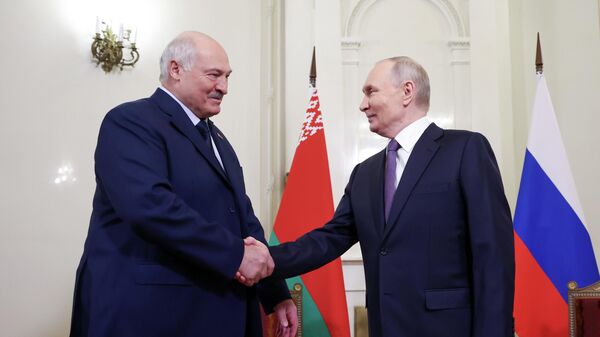 俄罗斯总统普京与白俄罗斯总统卢卡申科 - 俄罗斯卫星通讯社