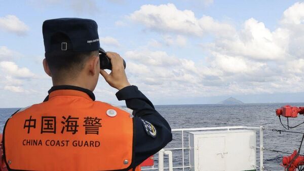 中國海警艦艇編隊2月10日在釣魚島領海巡航 - 俄羅斯衛星通訊社