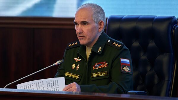 俄罗斯武装力量第一副总参谋长、总参谋部作战管理总局局长鲁茨科伊上将 - 俄罗斯卫星通讯社