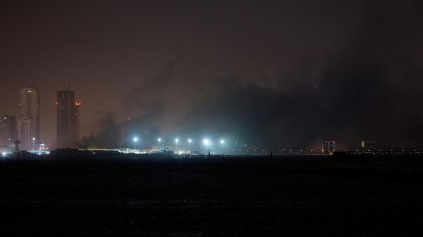 被伊朗导弹击中后的美国驻巴林海军基地 - 俄罗斯卫星通讯社