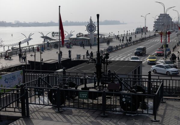 2026年1月15日，中国辽宁省丹东市，鸭绿江旅游堤岸。 - 俄罗斯卫星通讯社