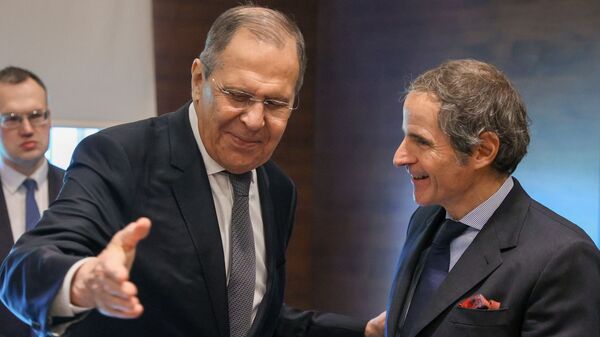 拉夫羅夫與格羅西（資料圖片） - 俄羅斯衛星通訊社