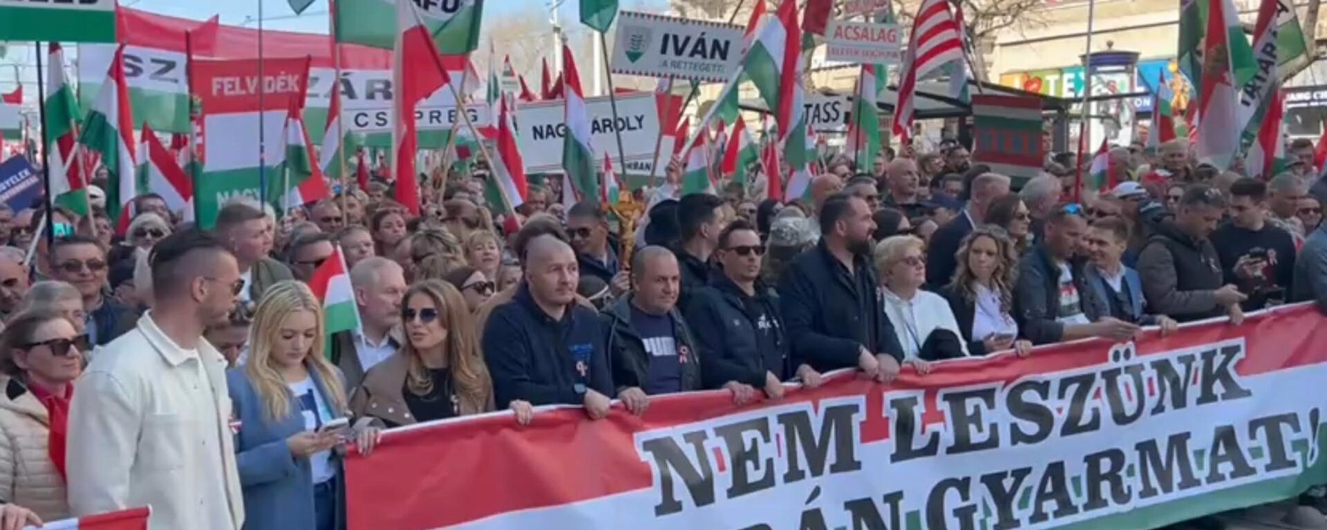 布达佩斯举行支持欧尔班大游行 - 俄罗斯卫星通讯社, 1920, 15.03.2026