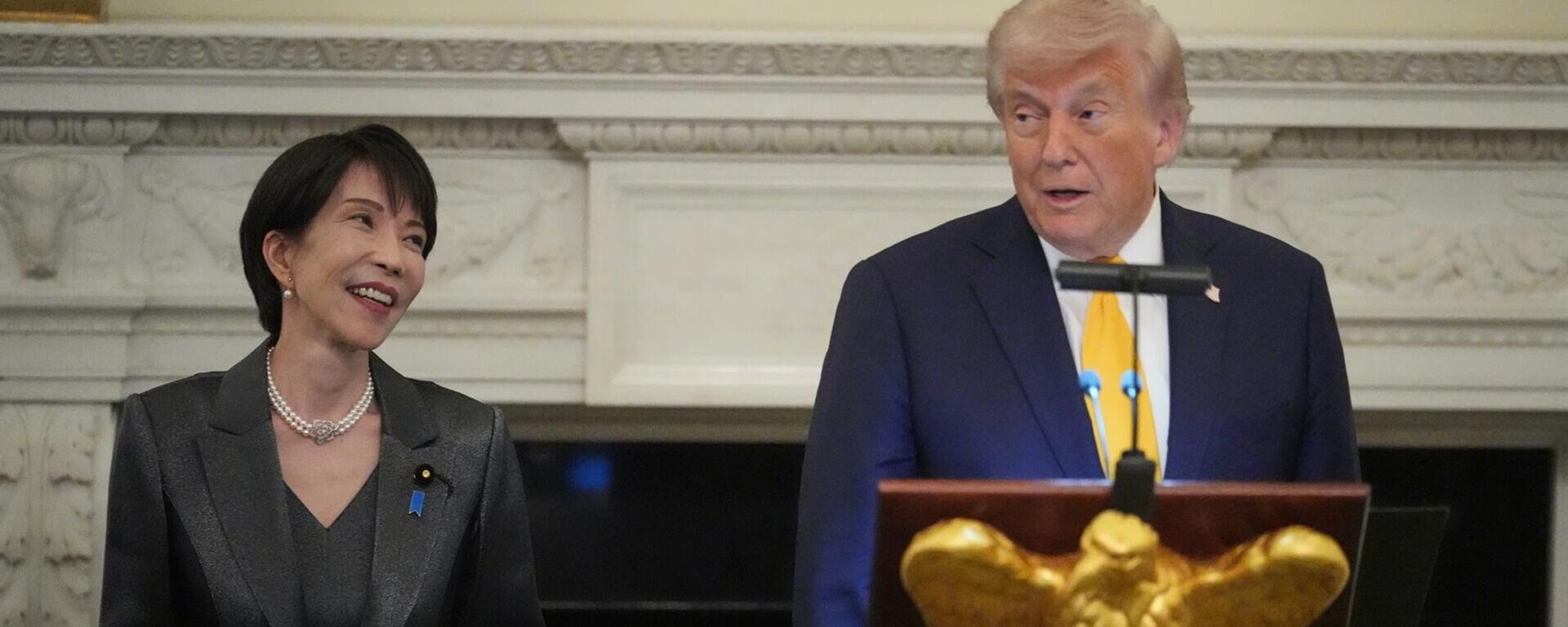 日本首相高市早苗会见美国总统唐纳德•特朗普 - 俄罗斯卫星通讯社, 1920, 20.03.2026