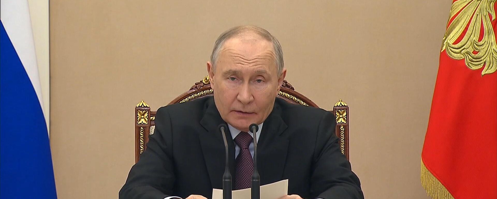 普京：全球紧张局势引发能源市场波动 - 俄罗斯卫星通讯社, 1920, 23.03.2026