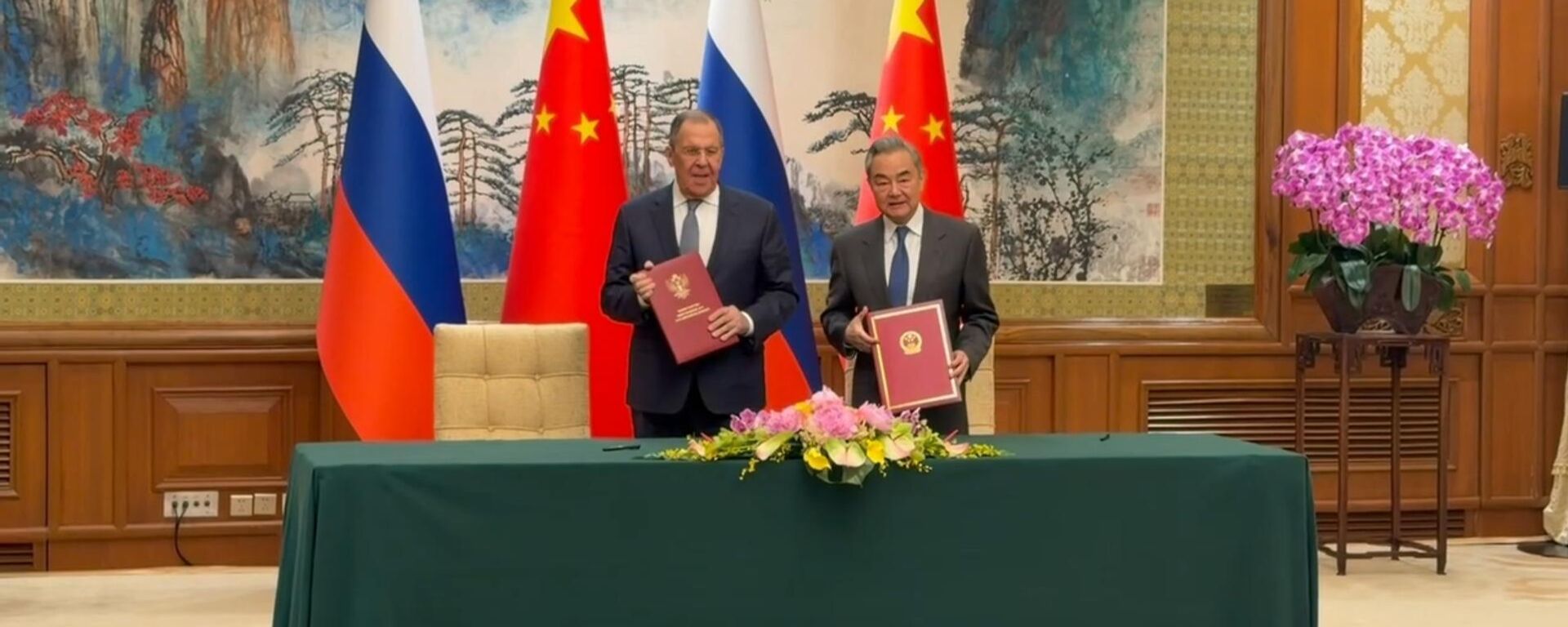 俄中外长签署俄中外交部2026年磋商计划 - 俄罗斯卫星通讯社, 1920, 14.04.2026