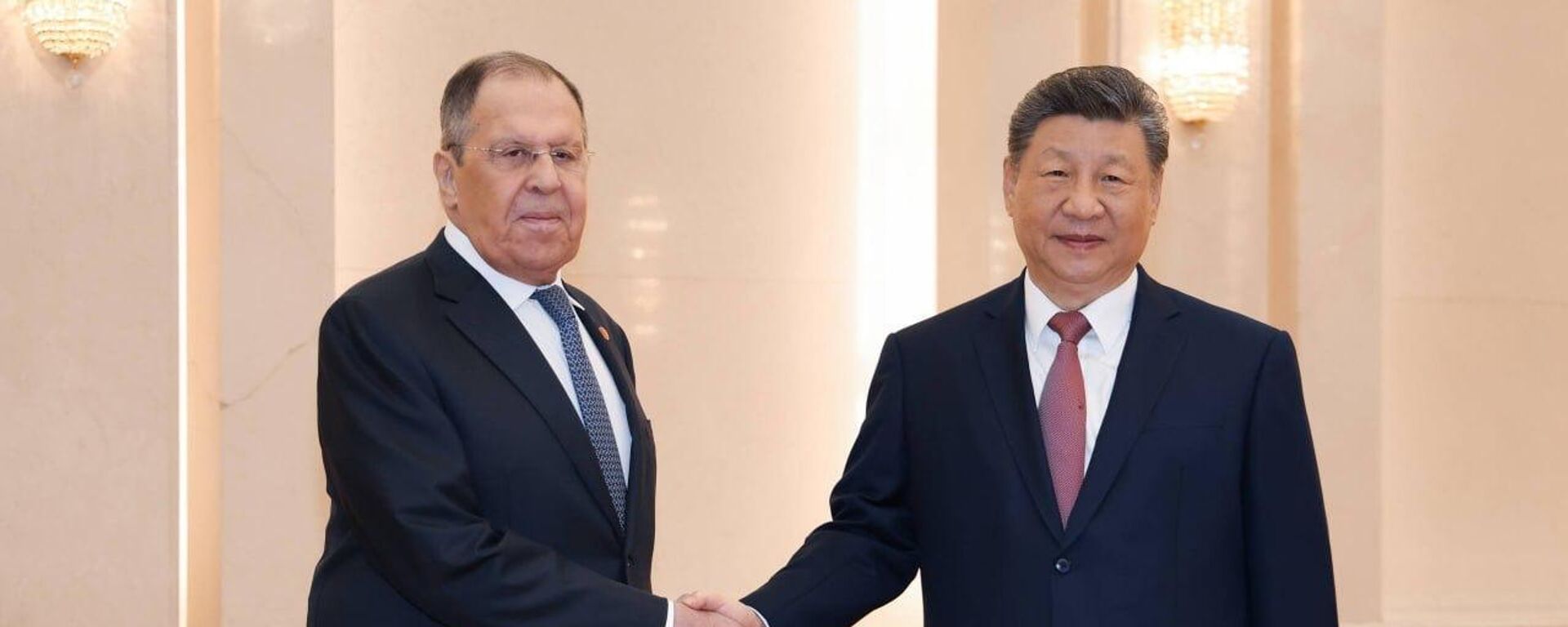 习近平在北京人民大会堂会见拉夫罗夫。 - 俄罗斯卫星通讯社, 1920, 15.04.2026