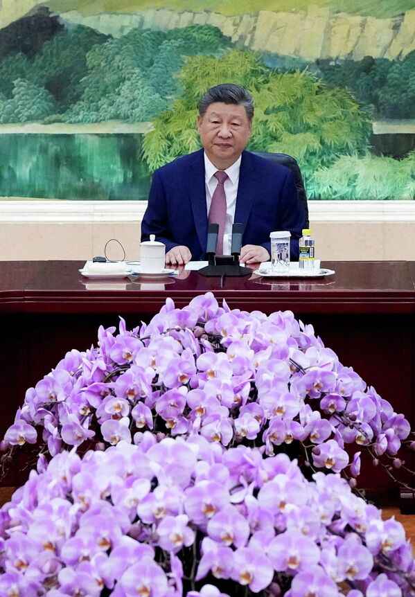 習近平在北京會見拉夫羅夫。 習近平在北京會見拉夫羅夫。 - 俄羅斯衛星通訊社