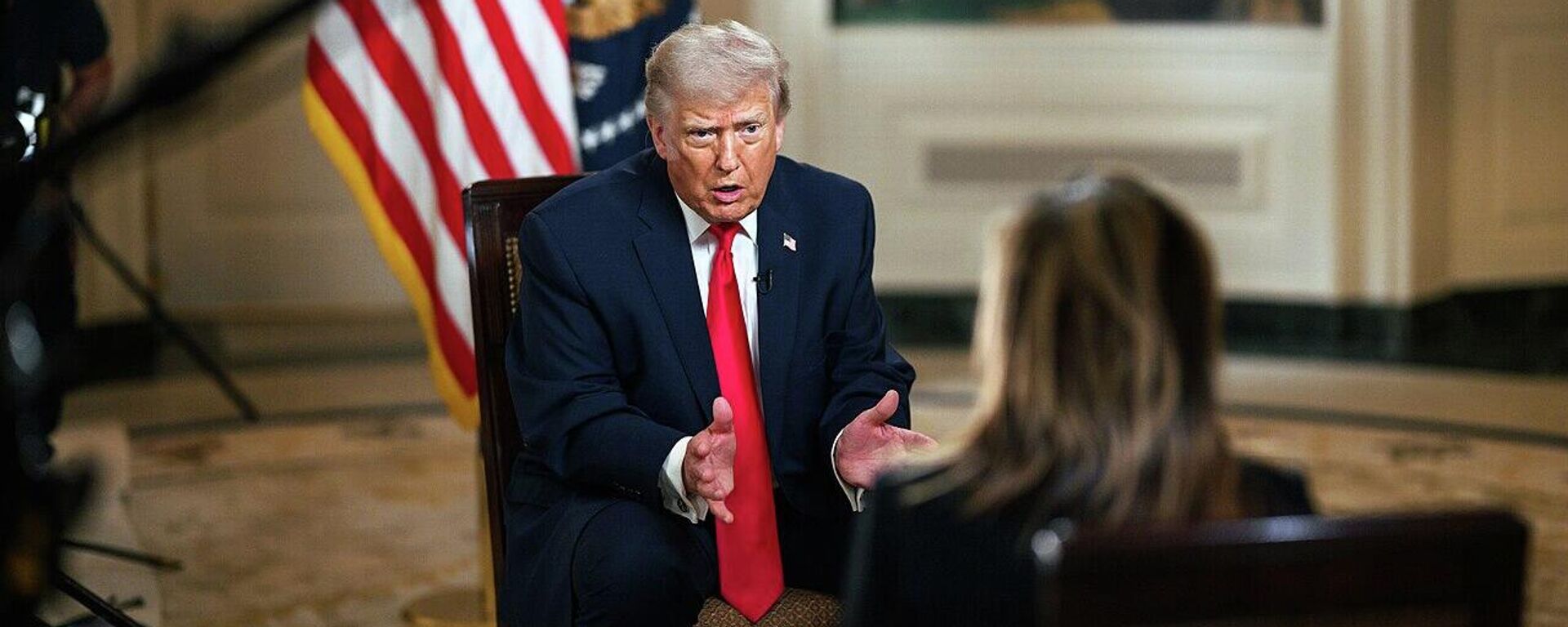 美国总统特朗普接受福克斯新闻台采访（资料图片） - 俄罗斯卫星通讯社, 1920, 27.04.2026