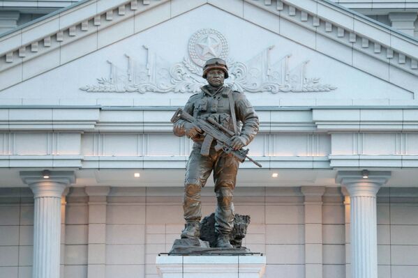 平壤海外军事作战功勋纪念馆建筑群。 - 俄罗斯卫星通讯社