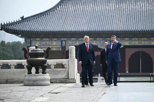 习近平同特朗普参观天坛 - 俄罗斯卫星通讯社
