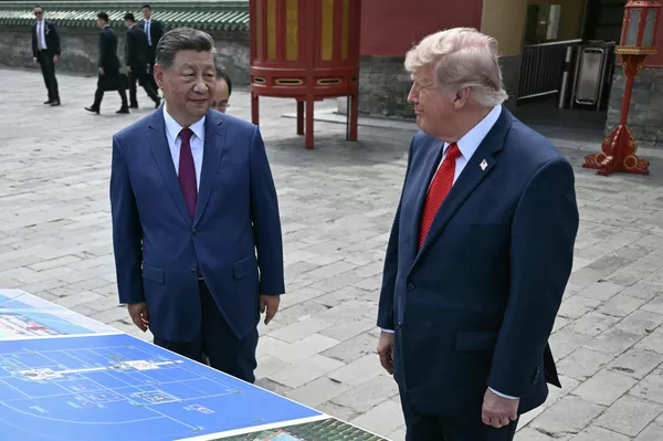 习近平同特朗普参观天坛 - 俄罗斯卫星通讯社