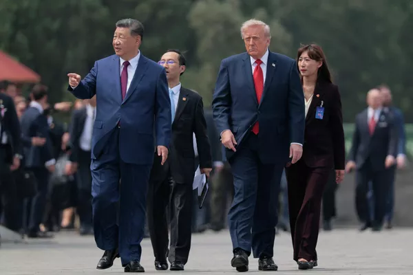 习近平同特朗普参观天坛 - 俄罗斯卫星通讯社