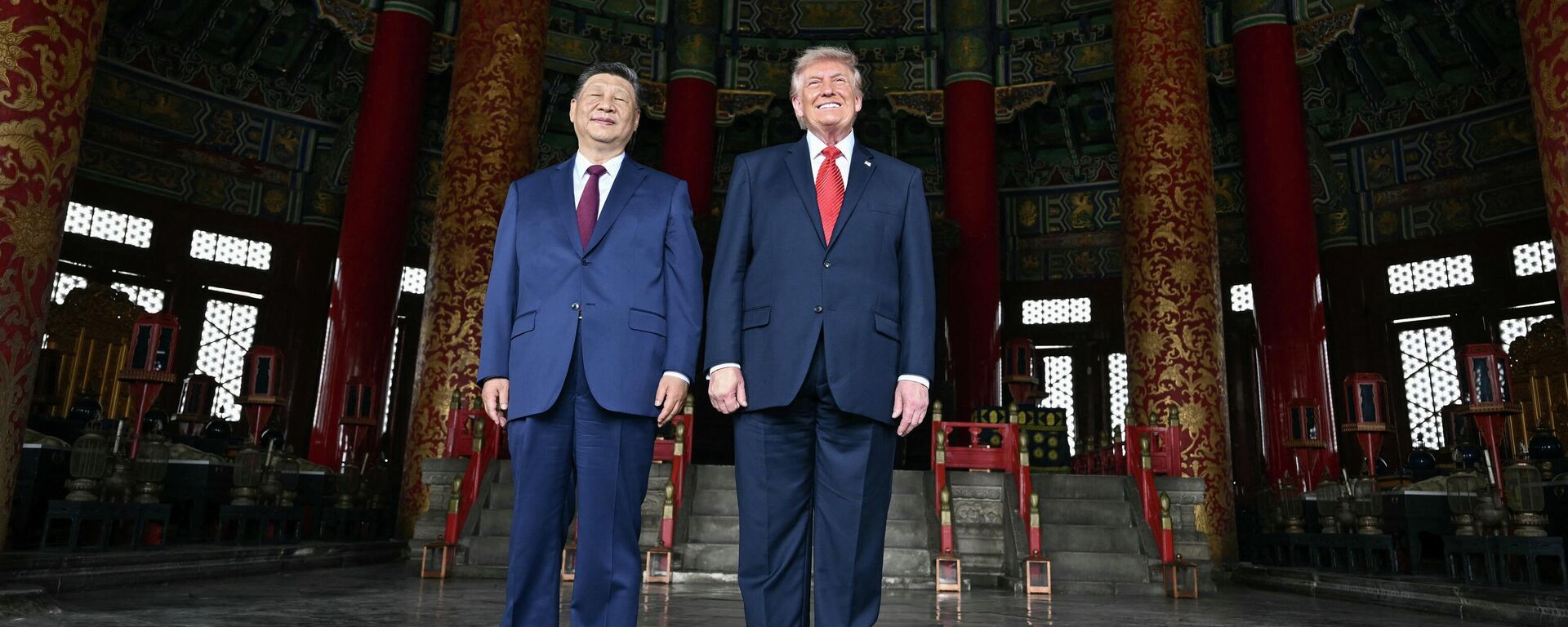 習近平同美國總統特朗普參觀天壇 - 俄羅斯衛星通訊社, 1920, 14.05.2026
