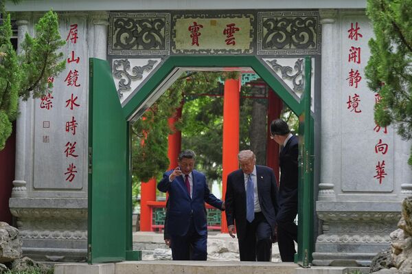 中美元首在中南海舉行小範圍會晤 - 俄羅斯衛星通訊社