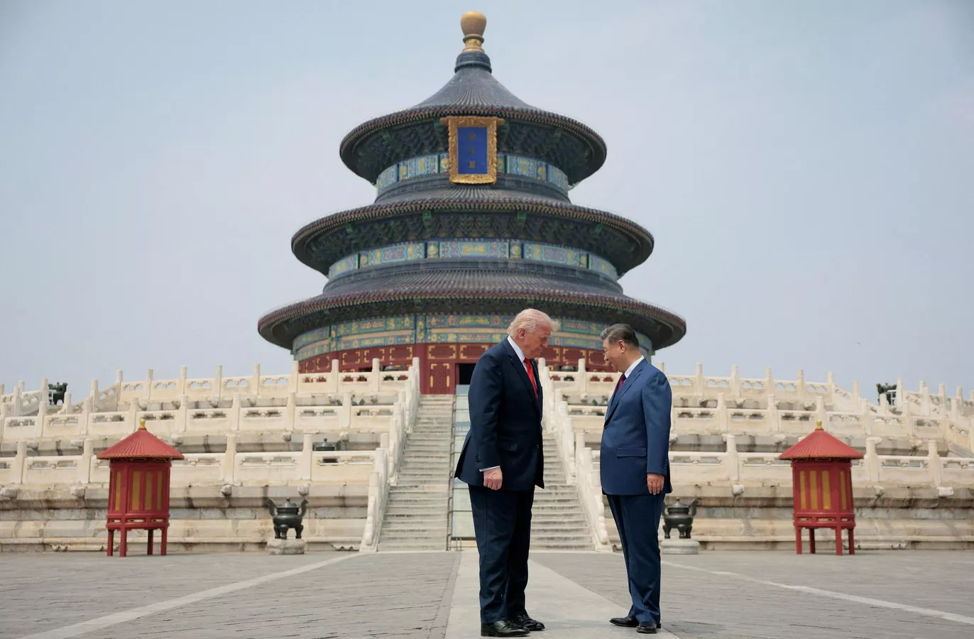 特朗普结束对中国的访问