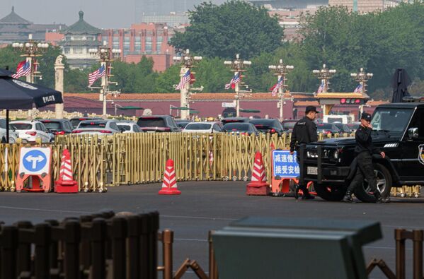 北京天安门广场在美国总统唐纳德·特朗普对华国事访问期间实施交通管制。 - 俄罗斯卫星通讯社