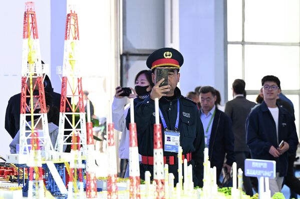 哈爾濱第十屆俄中博覽會上的展台現場 - 俄羅斯衛星通訊社