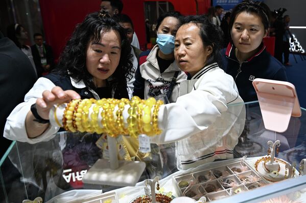 哈爾濱第十屆俄中博覽會上，加里寧格勒州的展台 - 俄羅斯衛星通訊社