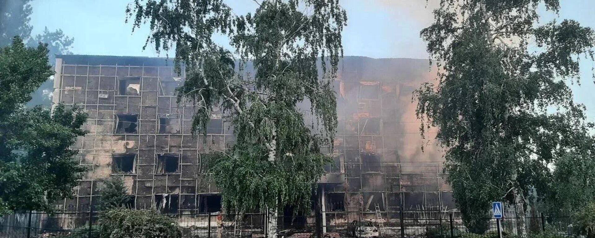 乌无人机袭击卢甘斯克旧别利斯克学院事件最新情况 - 俄罗斯卫星通讯社, 1920, 22.05.2026