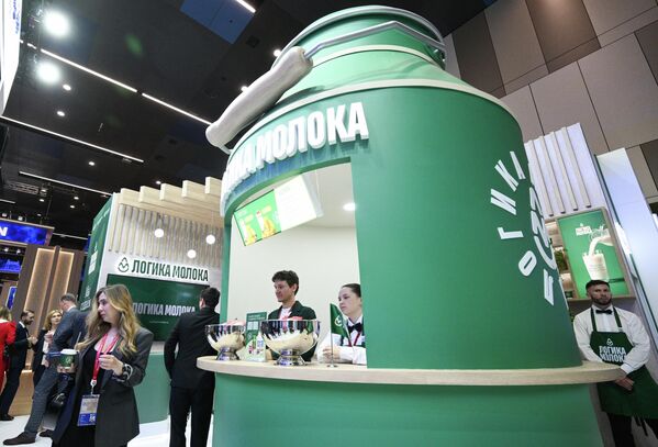 圣彼得堡国际经济论坛展台 - 俄罗斯卫星通讯社