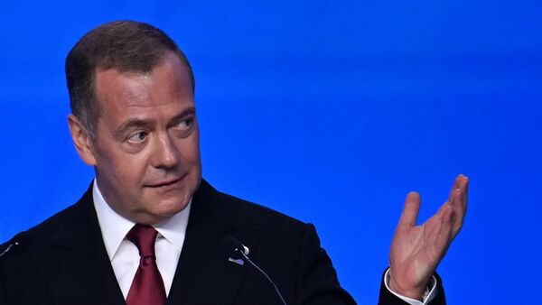統一俄羅斯黨主席、俄羅斯聯邦安全會議副主席德米特里·梅德韋傑夫 - 俄羅斯衛星通訊社