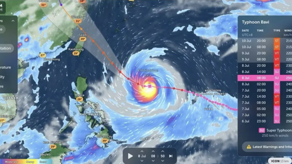 Super Typhoon Bavi  - 俄羅斯衛星通訊社