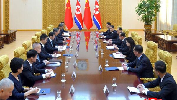 朝鲜劳动党书记会晤中国政协主席，讨论加强两国和两党合作 - 俄罗斯卫星通讯社