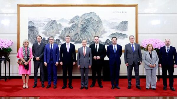 王毅在北京会见欧洲议会跨党派议员代表团 - 俄罗斯卫星通讯社