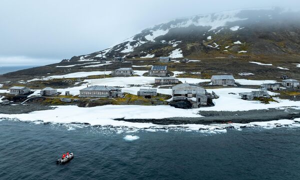 前极地考察站“寂静湾”，位于法兰士约瑟夫地群岛胡克岛。 - 俄罗斯卫星通讯社
