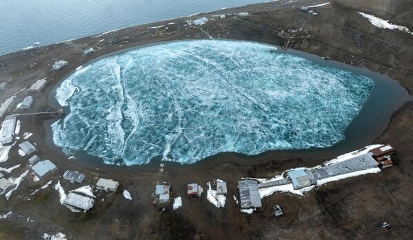 前极地考察站，位于法兰士约瑟夫地群岛的海斯岛上。 - 俄罗斯卫星通讯社