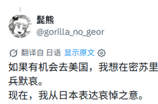 日本部分网民在回顾日美历史时，既感慨战争岁月逝去、向逝去的两国将士致以哀悼，也肯定美国占领期对日本传统的尊重，并怀着对未来的信任，将日美关系视为共同前行的纽带 - 俄罗斯卫星通讯社