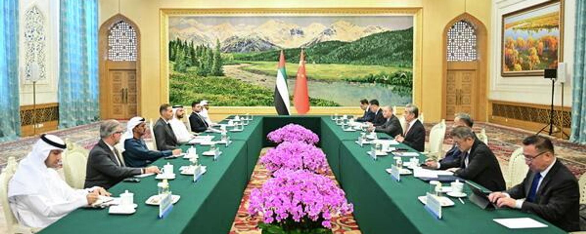 王毅会见阿联酋总统中国事务特使哈勒敦 - 俄罗斯卫星通讯社, 1920, 14.10.2026