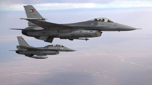 约旦空军 F-16 Fighting Falcon 战机 - 俄罗斯卫星通讯社