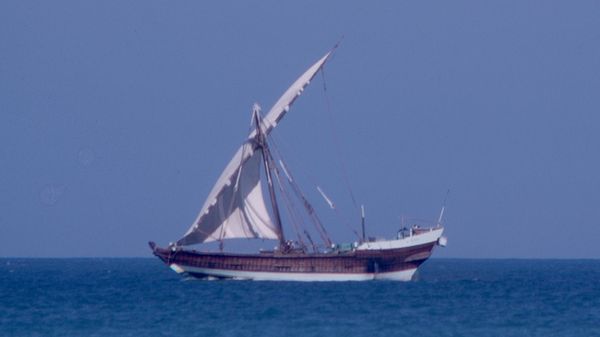 木制阿拉伯“达乌”（Dhow）帆船 - 俄罗斯卫星通讯社