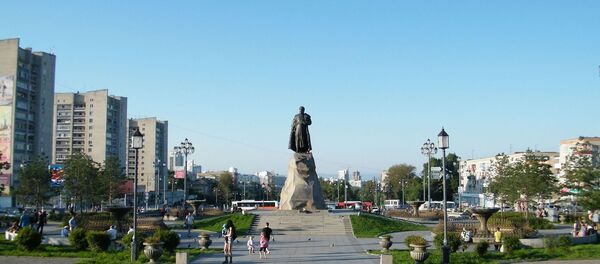 位於哈巴羅夫斯克的哈巴羅夫雕像 位於哈巴羅夫斯克的哈巴羅夫雕像 - 俄羅斯衛星通訊社