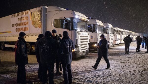 向頓巴斯地區運送人道主義救援物資的卡車已離開沃羅涅日州前往羅斯托夫 - 俄羅斯衛星通訊社