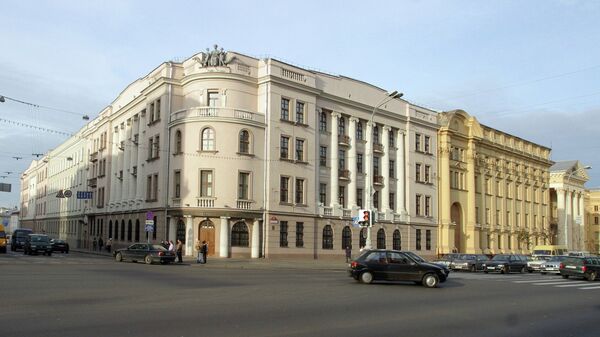 白俄罗斯国家安全委员会和内务部大楼 - 俄罗斯卫星通讯社