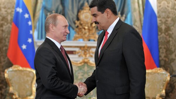 俄羅斯總統弗拉基米爾·普京和委內瑞拉總統尼古拉斯·馬杜羅 - 俄羅斯衛星通訊社