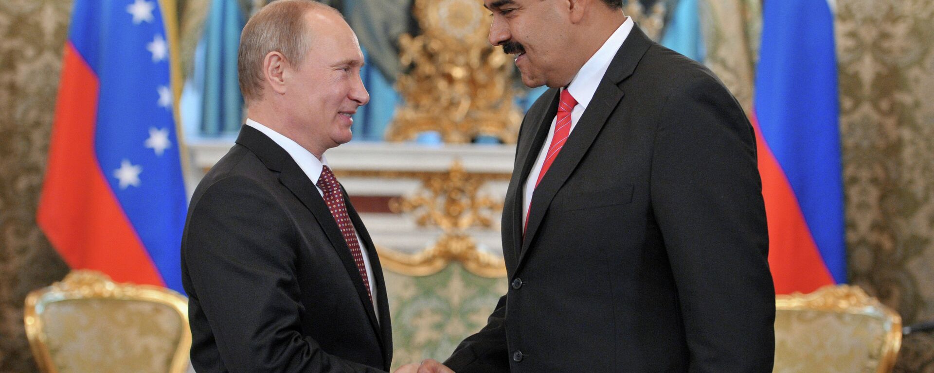 俄罗斯总统弗拉基米尔·普京和委内瑞拉总统尼古拉斯·马杜罗 - 俄罗斯卫星通讯社, 1920, 08.10.2025