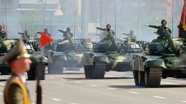 中国军人参加白俄罗斯独立日阅兵式