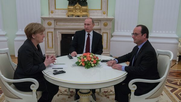 俄德法三國領導人在克宮開始面對面的會談 - 俄羅斯衛星通訊社