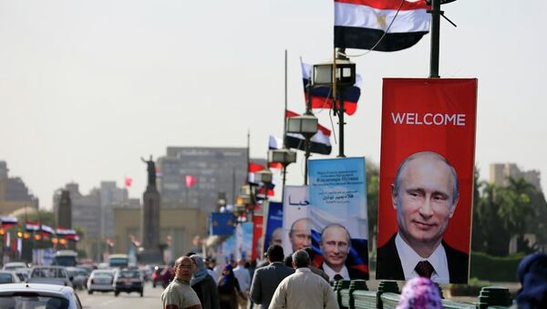 普京抵达埃及访问 将讨论俄埃双边关系和中东局势 - 俄罗斯卫星通讯社