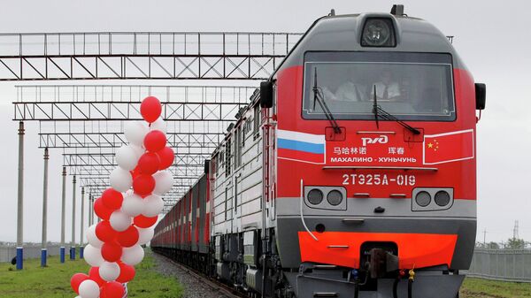 中俄边境铁路口岸 - 俄罗斯卫星通讯社