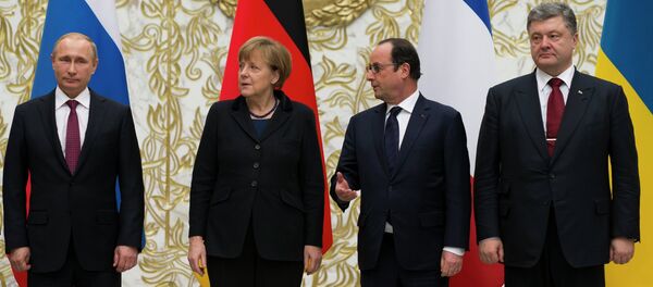 “诺曼底四方”通过调解乌克兰冲突四页宣言 “诺曼底四方”通过调解乌克兰冲突四页宣言 - 俄罗斯卫星通讯社