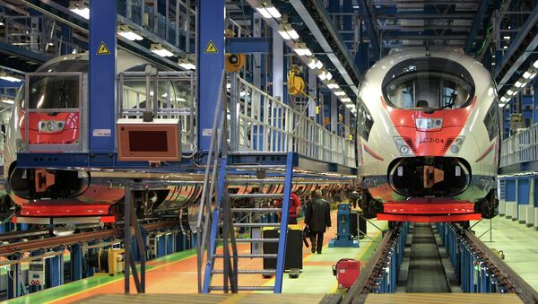 俄Sinara集团与中国铁建讨论在俄生产高速列车的问题 - 俄罗斯卫星通讯社