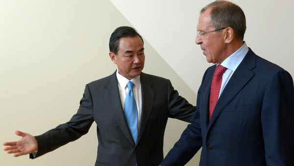 俄中外长在联合国总部举行双边会晤 讨论国际问题 - 俄罗斯卫星通讯社
