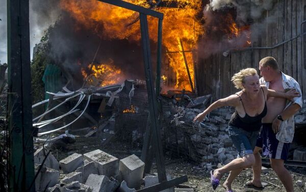 摄影作品《乌克兰黑色的日子》 - 俄罗斯卫星通讯社