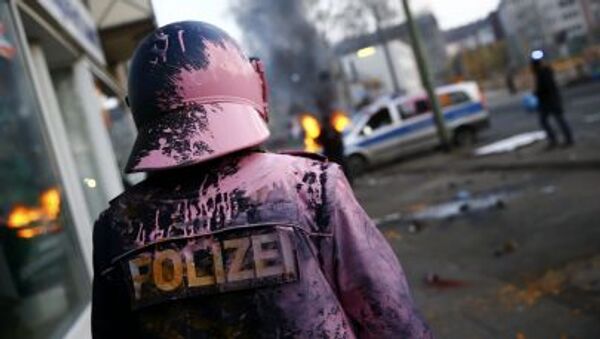 法蘭克福爆發反對歐洲央行抗議活動已造成70名警察受傷 - 俄羅斯衛星通訊社
