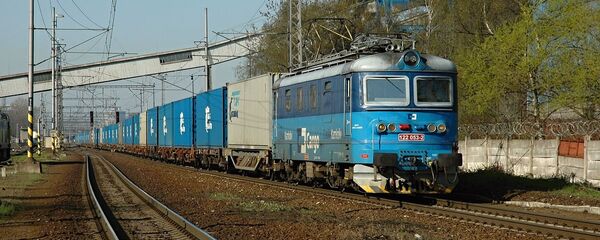 Transcontainer公司的集装箱列车 - 俄罗斯卫星通讯社